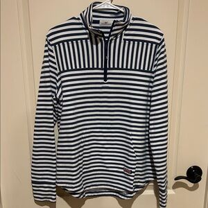 Vineyard Vines Navy and White Striped Top